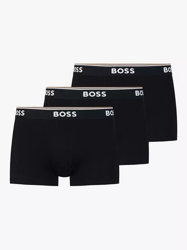 

Трусы HUGO BOSS BOSS Power Cotton Logo Waistband 3 шт, черный