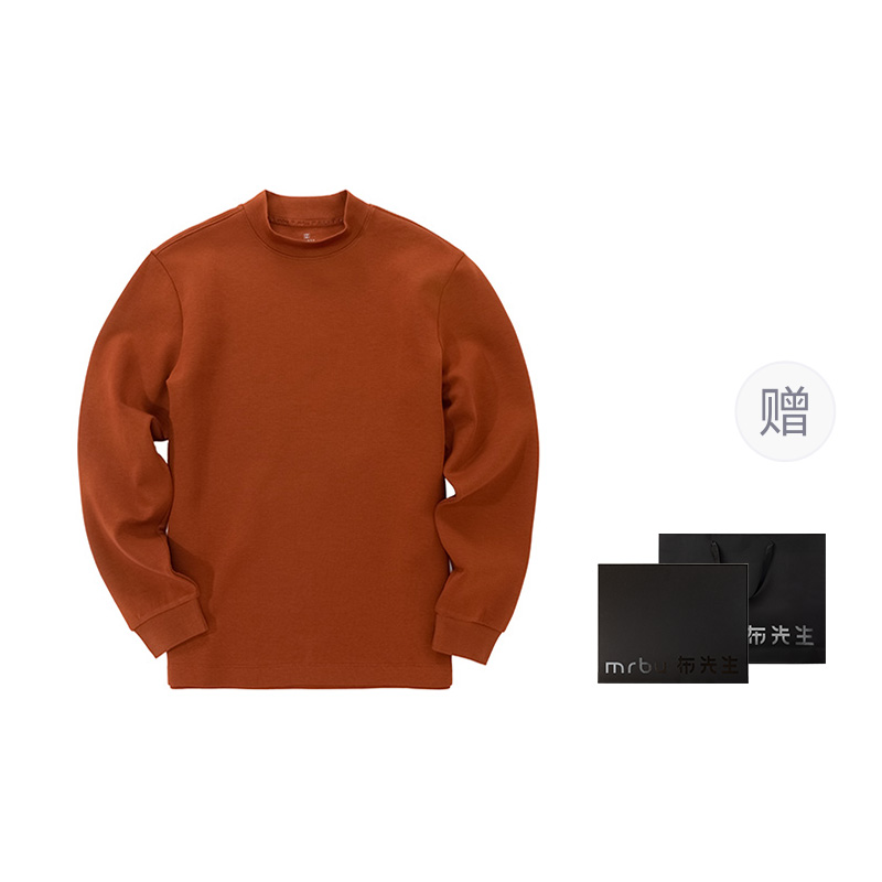 

Футболка мужская, полуводолазка, утолщенная, прямой крой Mr.Bu, [box]warm caramel-small turtleneck
