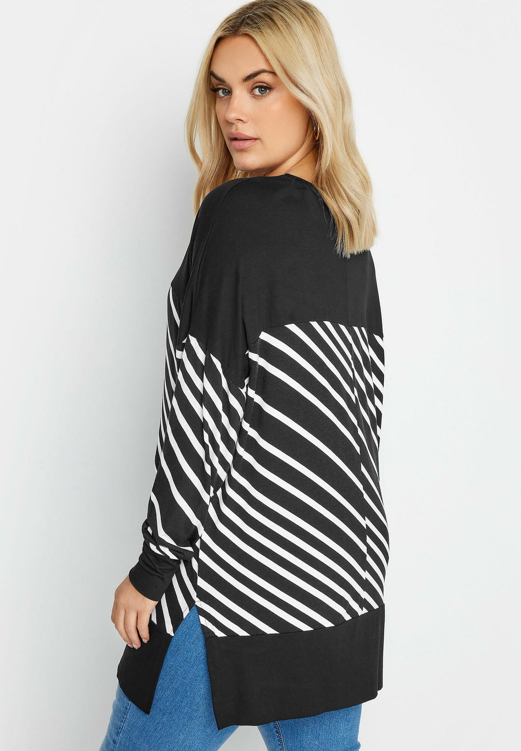 

Топ с длинными рукавами STRIPED Yours Clothing, антрацит