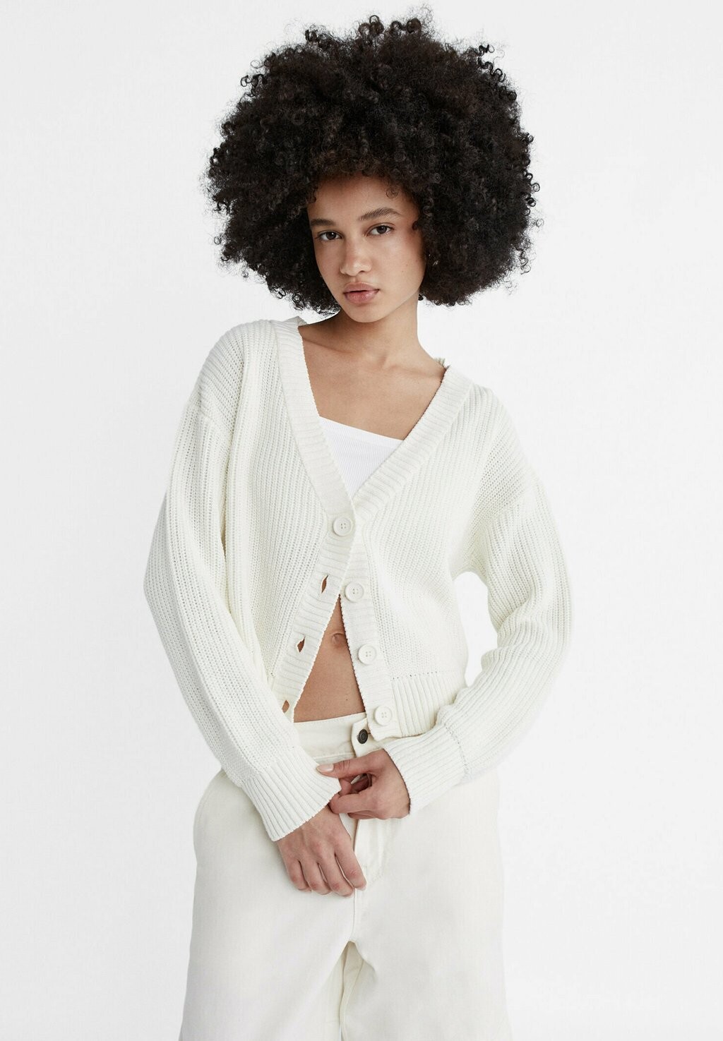 

Кардиган Stradivarius, цвет white