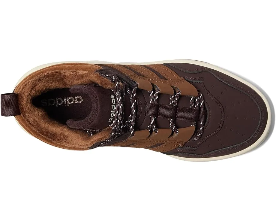 Кроссовки Adidas Kids Hoops 4.0 Mid Top Shoes (Big Kid), Shadow Brown/Supplier Colour/Off White — фото 2
