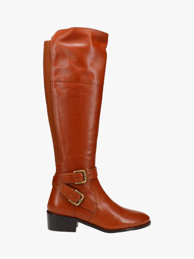 Фиби удлиненные кожаные сапоги экстра тонкой ширины Jones Bootmaker, желто-коричневый