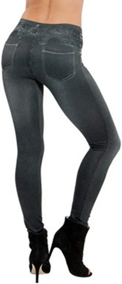 Джинсы женские имитация джинс, Black