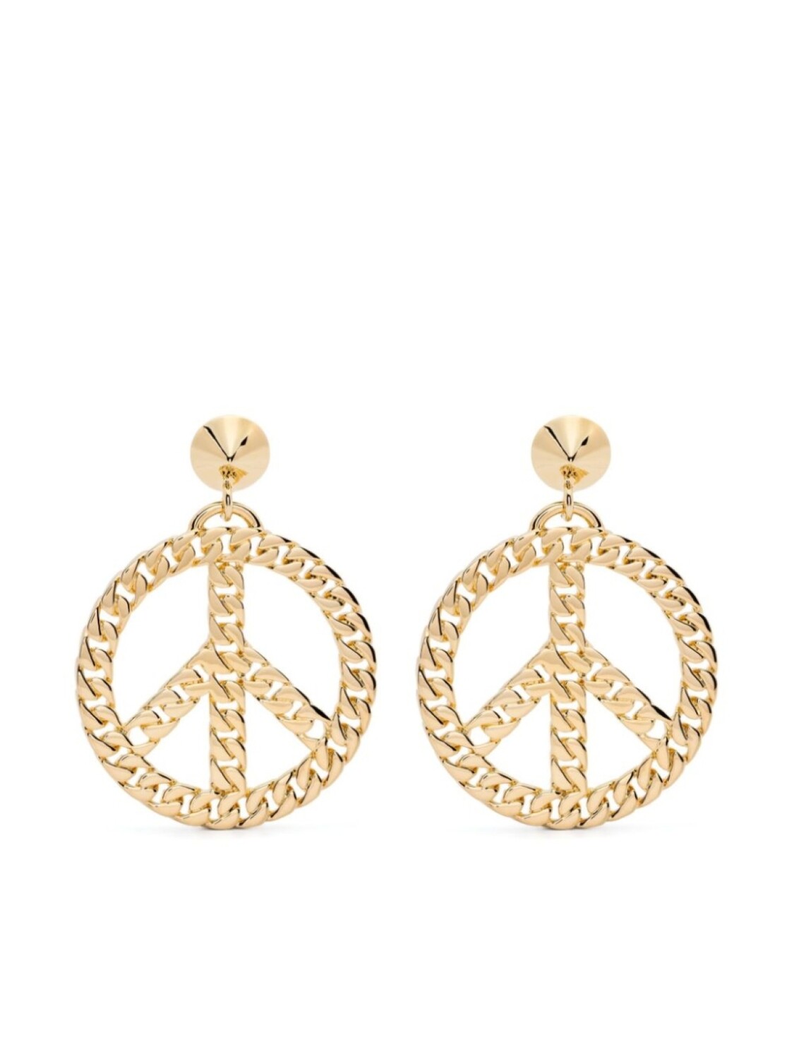 

Серьги-гвоздики Moschino, золотой