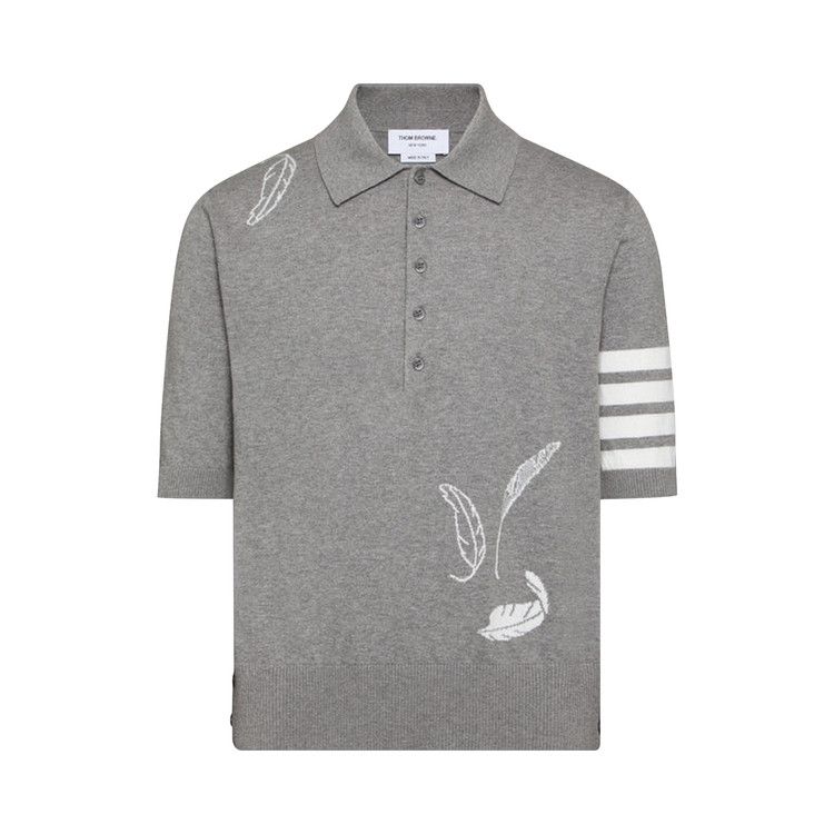 

Джерси Thom Browne Feather Jersey Intasia Short-Sleeve Polo 'Light Grey'