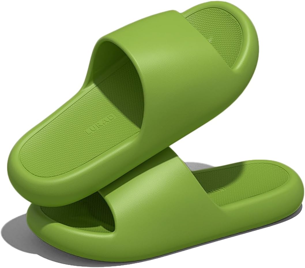 

Мужские и женские шлепанцы AUXDIQ для дома, быстросохнущие, для душа, у бассейна, пляжа и дома, зеленый
