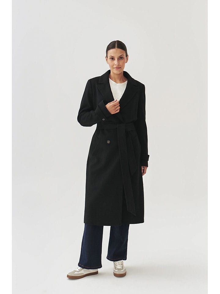 

TATUUM Шерстяное пальто черного цвета