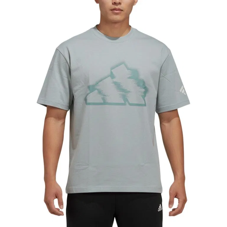 Футболка FUSTL для мужчин, голубая, с круглым вырезом Adidas, Light Blue