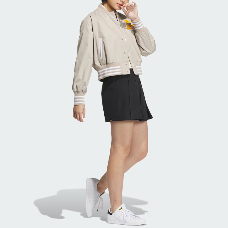 Куртка COLLEGIATE BOMBER женская кремовая/оранжевый Adidas Originals — фото 4