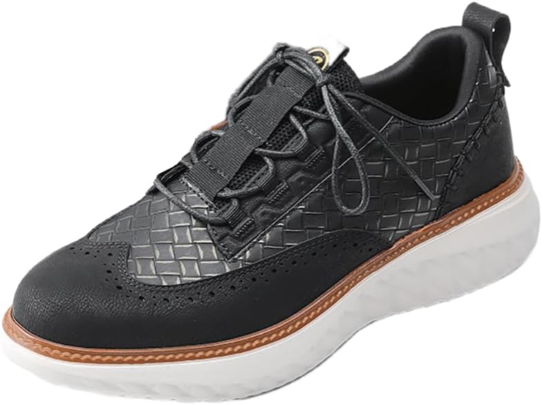 

Мужские спортивные кроссовки, большой размер, повседневный стиль, модные спортивные туфли с толстой подошвой, подходят для ежедневных прогулок на улице Hoalox, черный