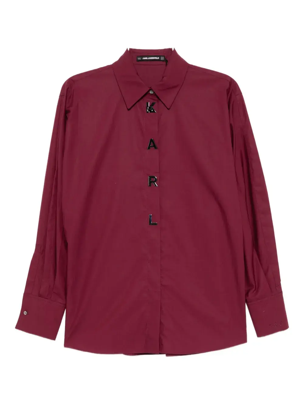 

Рубашка из поплина на кнопках Karl Lagerfeld, красный