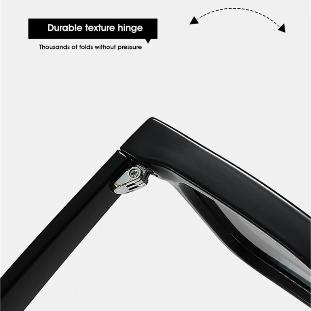 

Женские солнцезащитные очки, модные квадратные очки с защитой от УФ-излучения UV400, ретро-стиль, с заклепками, в стиле панк, мужские UATXTAU, Leopard Tea Gradient