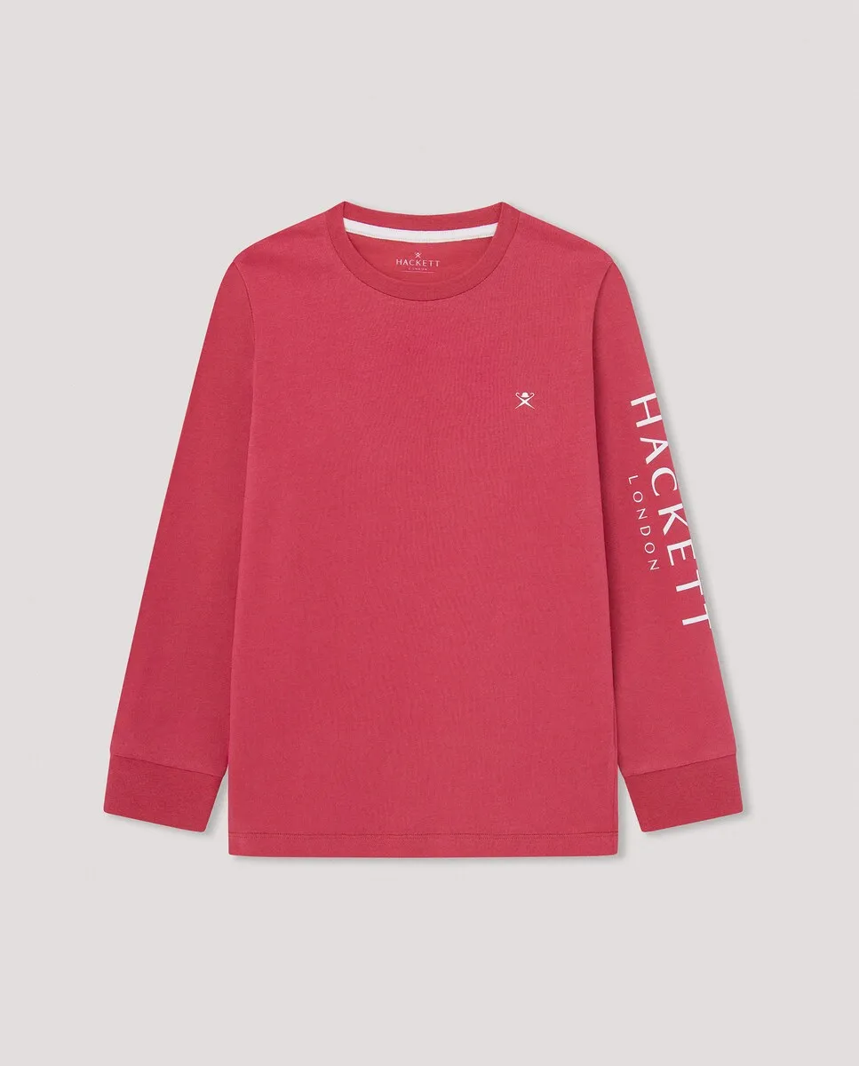 

Футболка Hackett London с длинными рукавами, красный