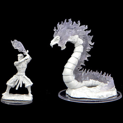 

Миниатюра WizKids/NECA Critical Role Unpainted Miniatures: W2 Ashari Firetamer & Inferno Serpent