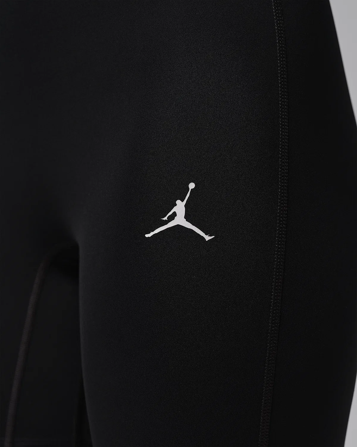 Женские баскетбольные леггинсы с высокой посадкой на одну ногу (левая) Jordan Sport, Black/White — фото 4