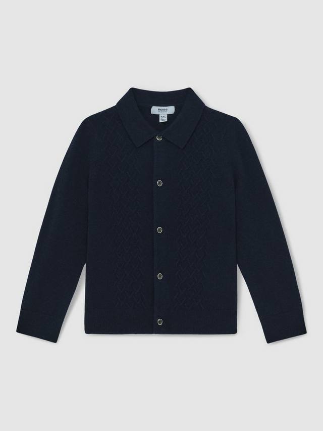 

Детский кардиган Gideon из шерсти Reiss, Navy Blue