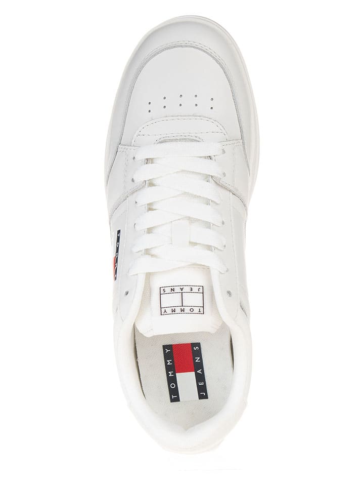 Tommy Hilfiger Shoes Кожаные кроссовки белого цвета — фото 4