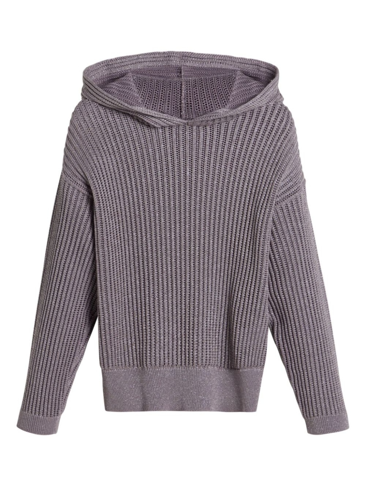 

Brunello Cucinelli Kids трикотажное худи, фиолетовый