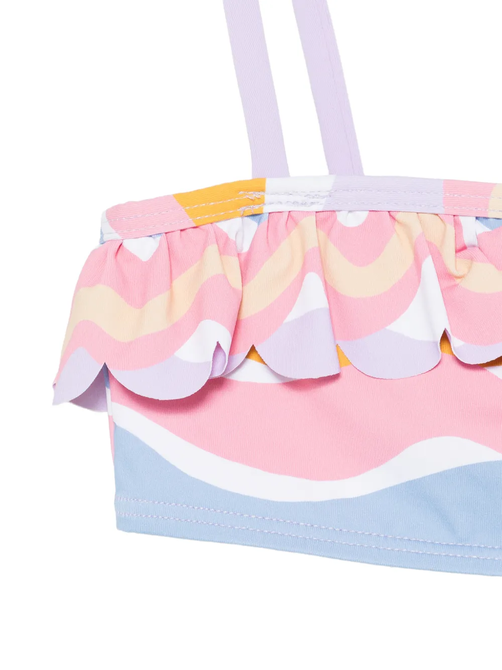 Купальник с оборками Stella Mccartney Kids, розовый — фото 3