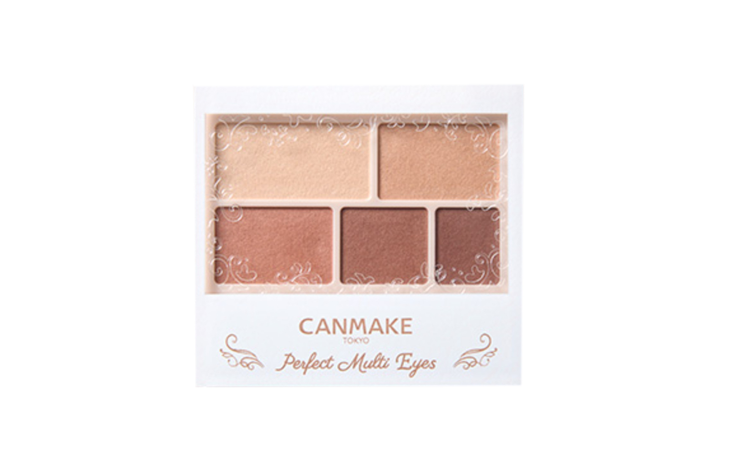 

Shadow 5 цветов натуральные тени для век легко растушевываются матовые прозрачные 3,3г CANMAKE