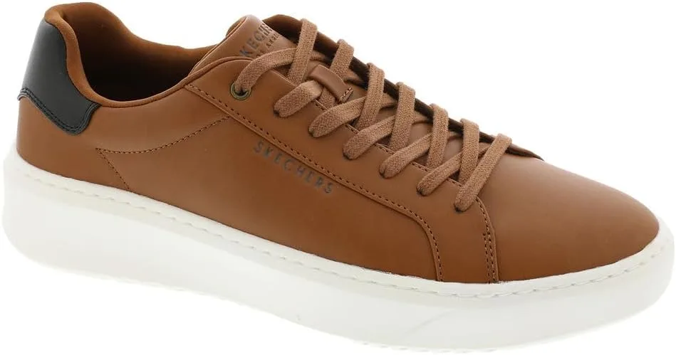 Мужские кроссовки Skechers на платформе, коньячный — фото 2