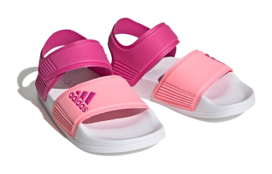 Детские сандалии серии Adilette PS Фиолетовый/Розовый Adidas — фото 3