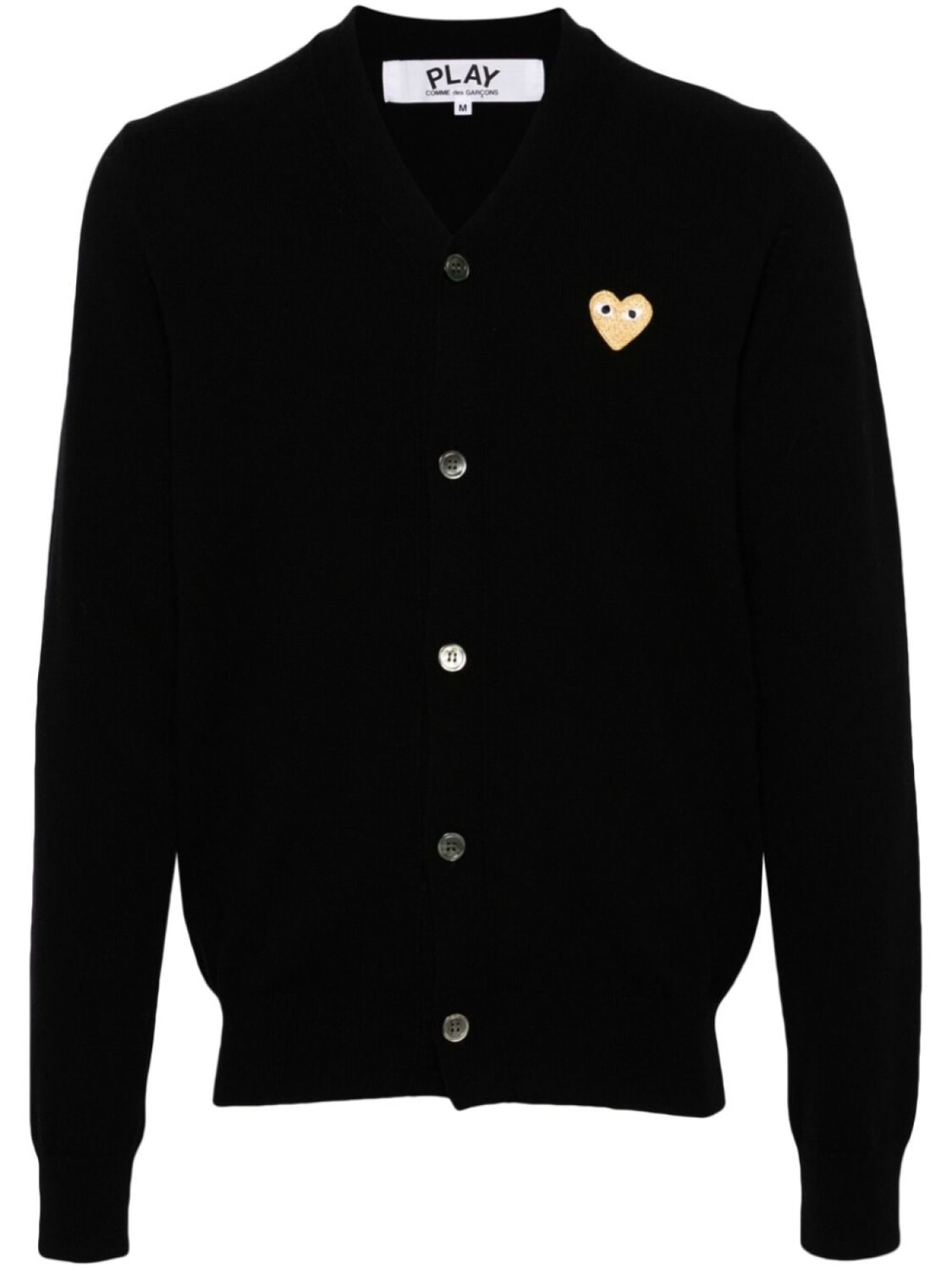 

Comme Des Garçons Play шерстяной кардиган с нашивкой, черный