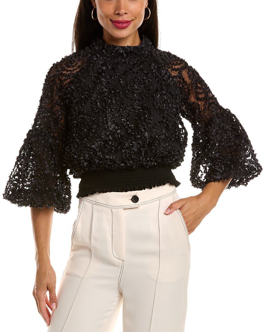 

Блузка Gracia Ribbon Mesh, черный