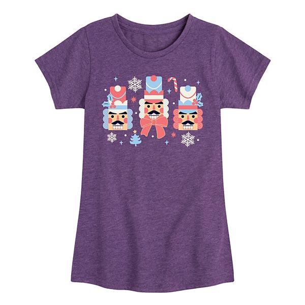 

Футболка с принтом rock, paper, scissors winter nutcrackers для девочек 7-16 лет Licensed Character, Heather Purple