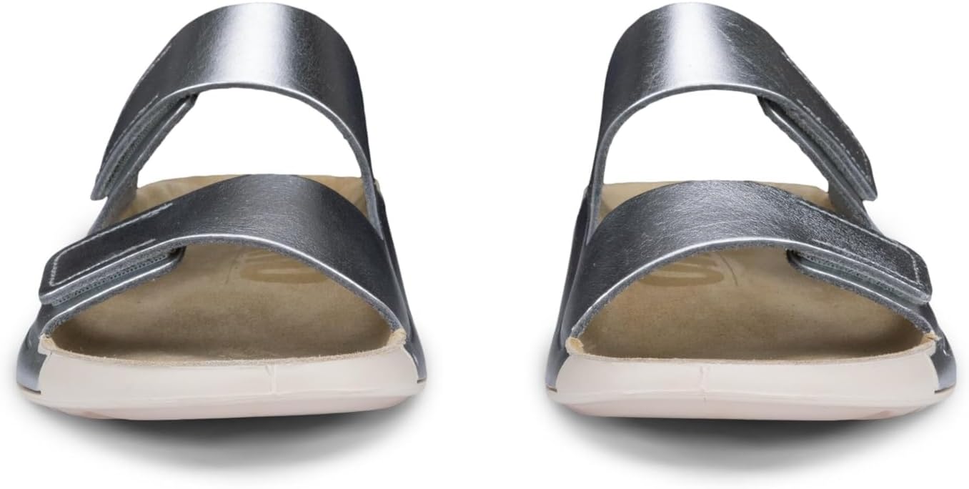 Мужские сандалии ECCO Cozmo с двумя ремешками, Pure Silver Metallic — фото 2
