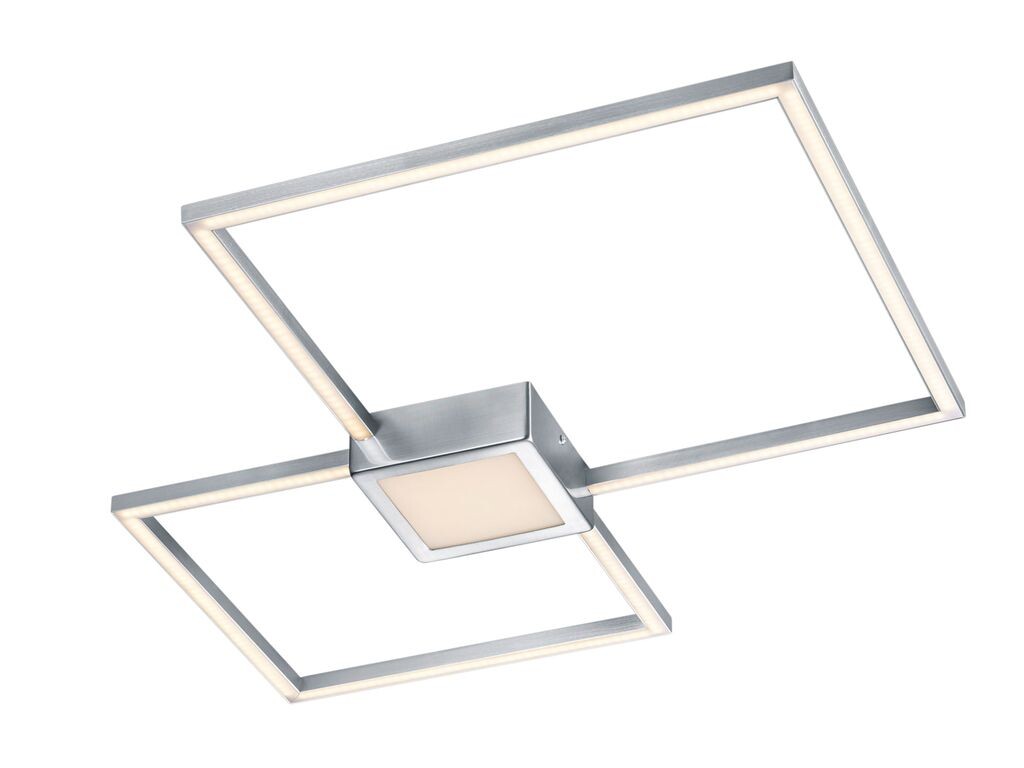 

Trio Leuchten Hydra 676210307 Светодиодный металлический 28-ваттный никель-матовый переключатель, диммер, серебро