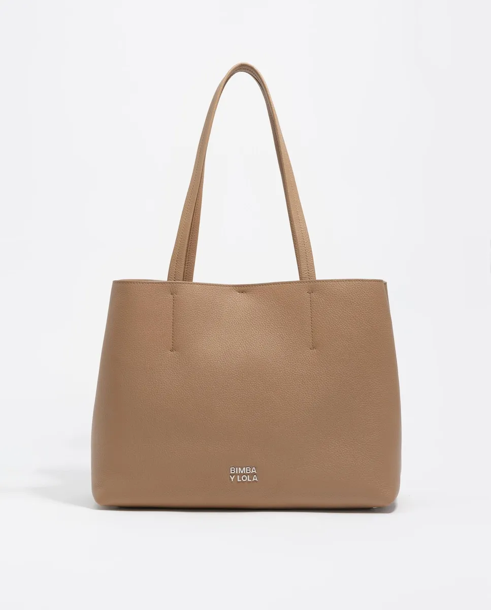 

Женская кожаная сумка-шоппер через плечо Bimba y Lola, светло-коричневый