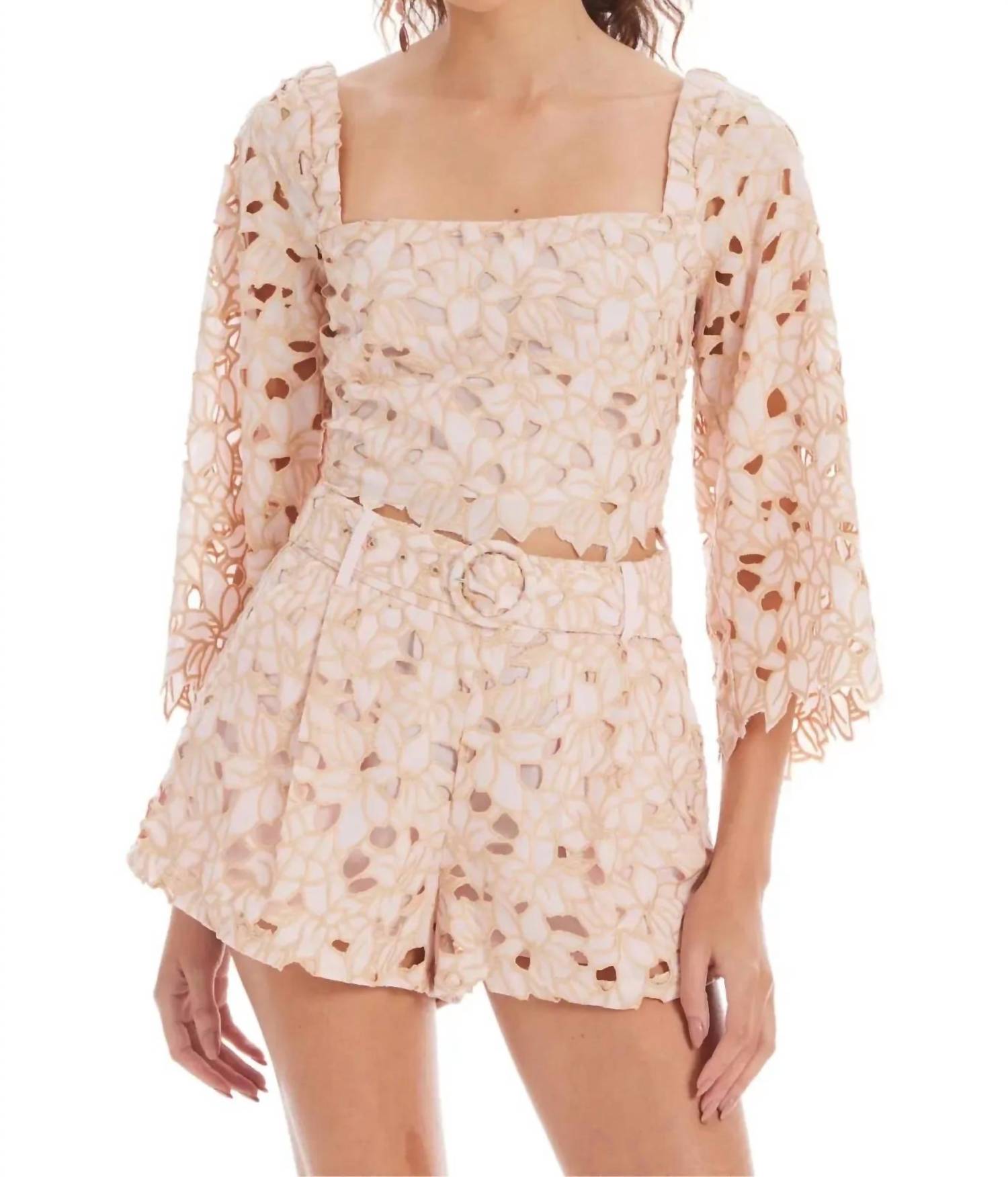 

Топ Поппи в цвете блаш ALLISON NEW YORK, Blush