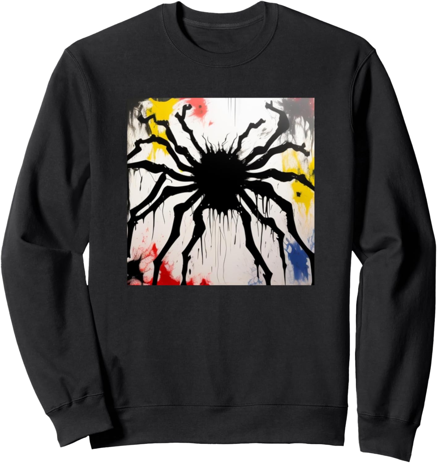 

Толстовка с силуэтом паука для любителей пауков Spider Art Merch Men Women Kids - Boys Girls Gift, черный