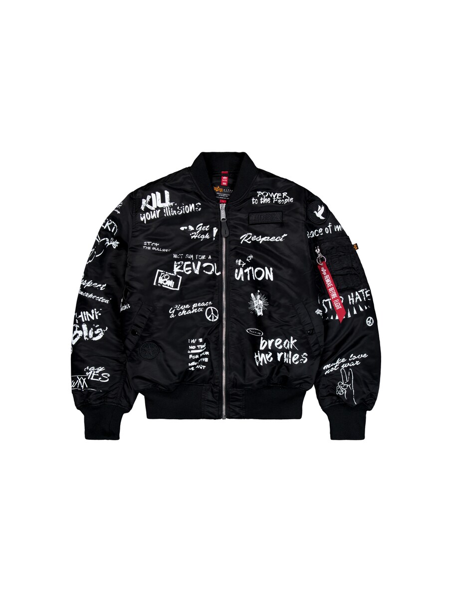

Куртка межсезонная ALPHA INDUSTRIES MA-1 Peace, черный