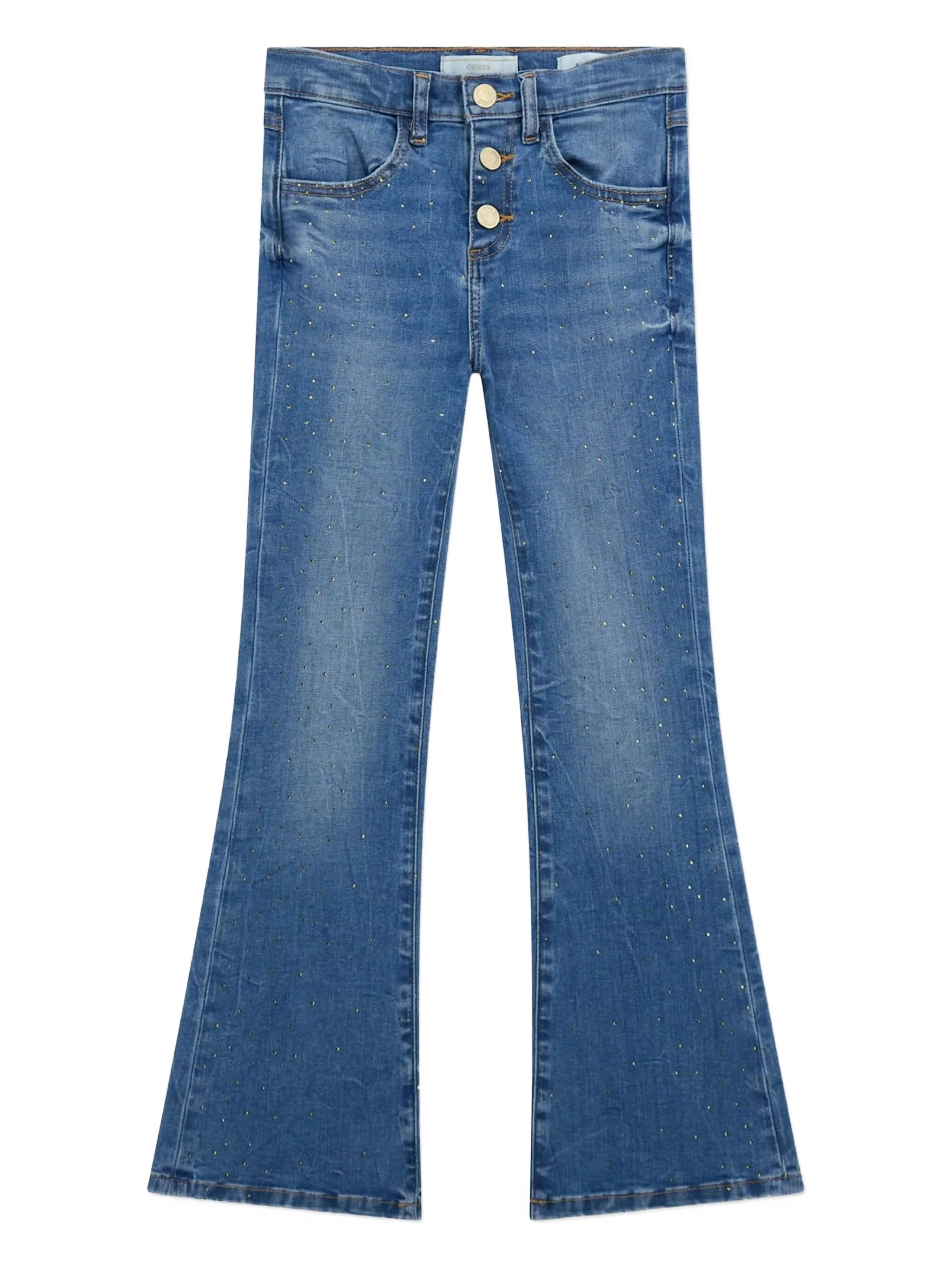 

Джинсы с декоративными пуговицами Guess Kids, синий