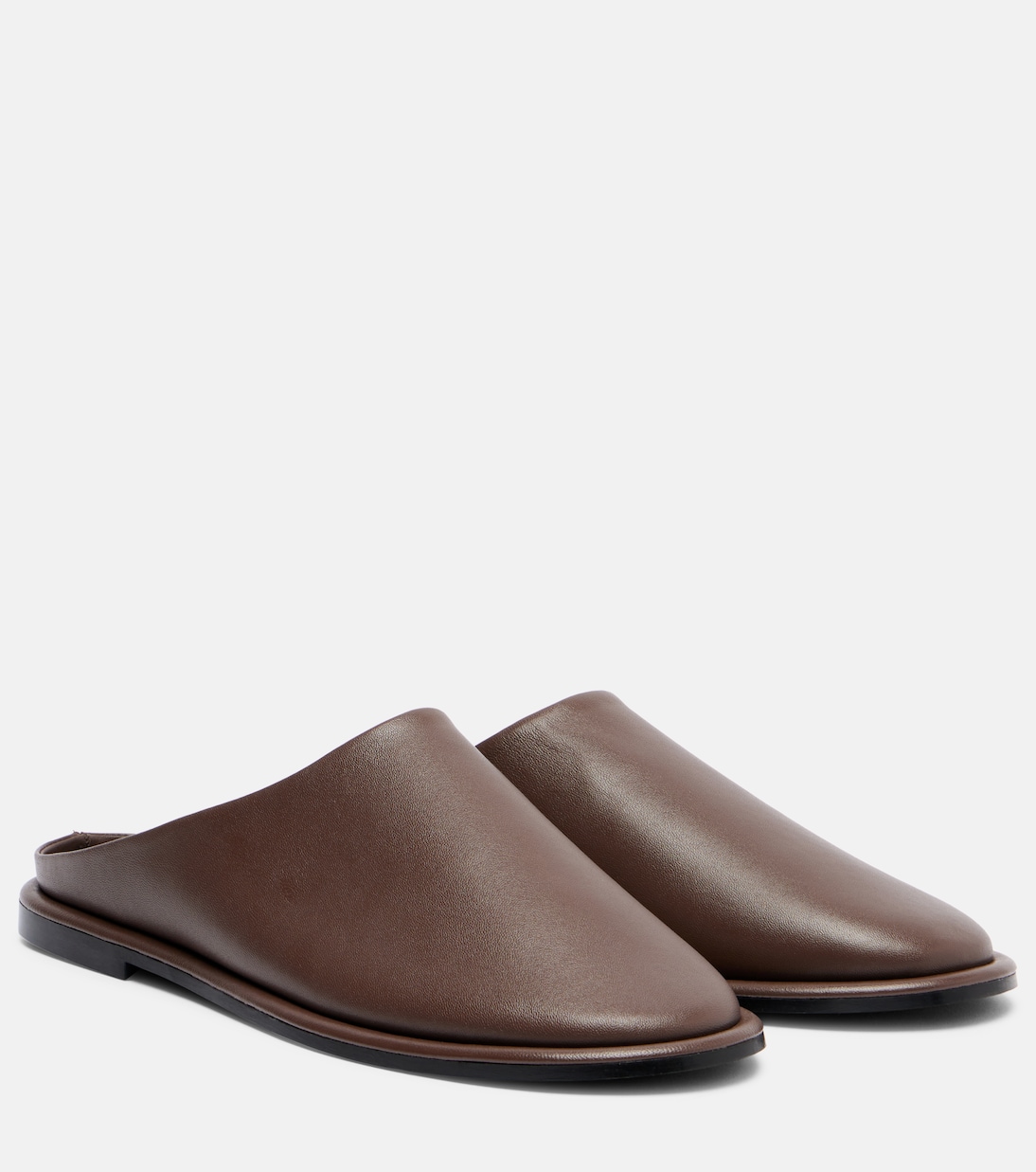 Кожаные мюли Spencer A.Emery, Walnut
