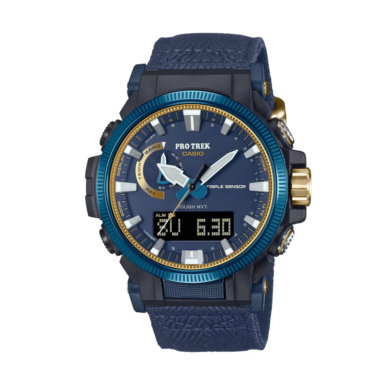 

CASIO Часы PRO TREK унисекс синего цвета PRW-61SS-2