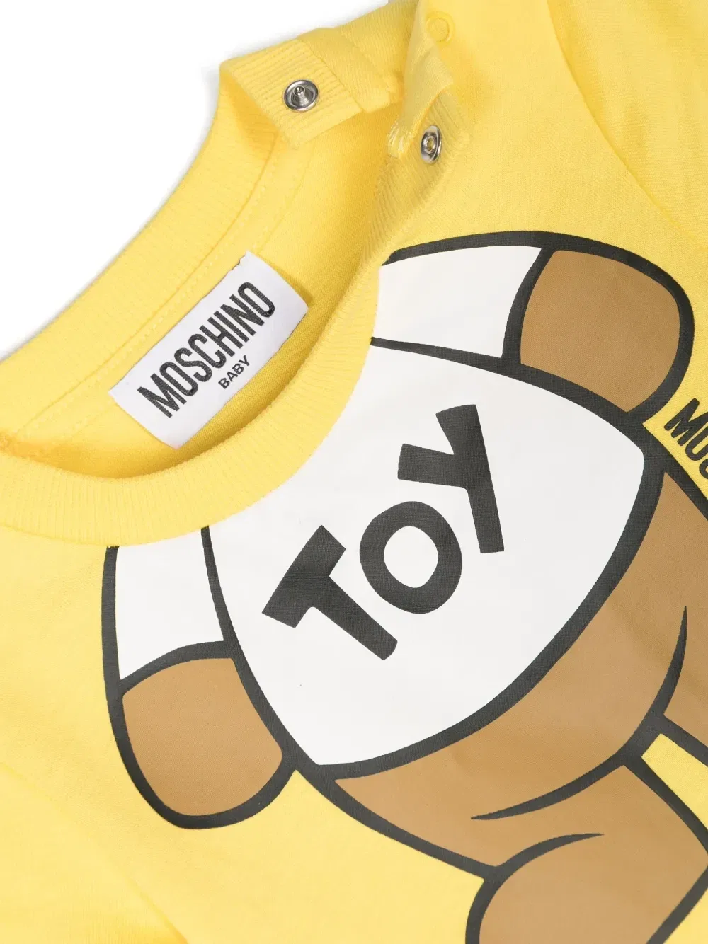 Комбинезон  с принтом Teddy Bear Moschino Kids, желтый — фото 3