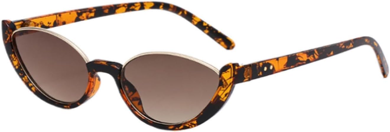 

Солнцезащитные очки с защитой от УФ-излучения UV400 | Маленькие овальные, с леопардовым принтом "кошачий глаз" | Для женщин и мужчин, для занятий спортом на открытом воздухе и вождения DSVIGF, 01