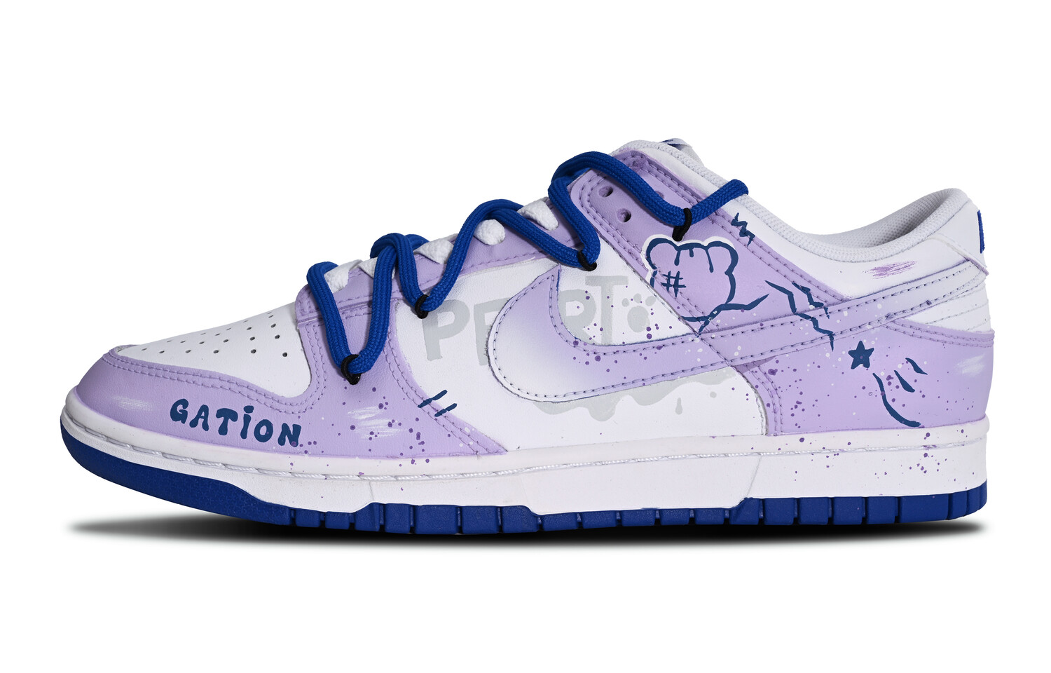 

Кроссовки Nike Dunk Skateboarding Shoes Women's Low-top Purple/Blue, светло-фиолетовый