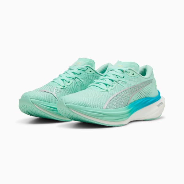 Женские кроссовки для бега по шоссе Deviate Nitro 3 Puma, зеленый — фото 2