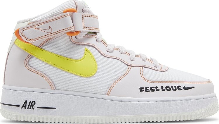 

Кроссовки Wmns Air Force 1 '07 Mid 'Feel Love', белый