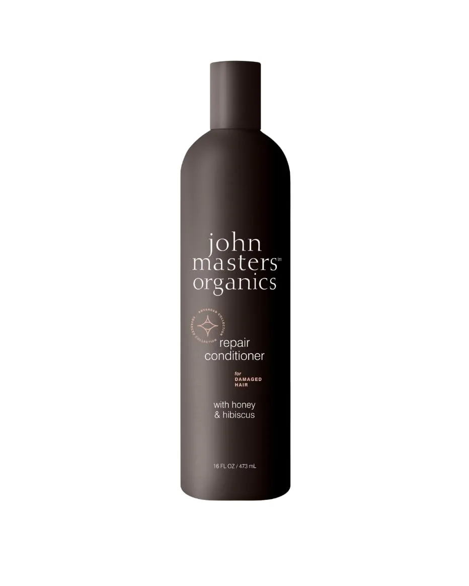 John Masters Organics Восстанавливающий кондиционер для поврежденных волос 16 унций | 70% органических ингредиентов | Органический мед и гибискус