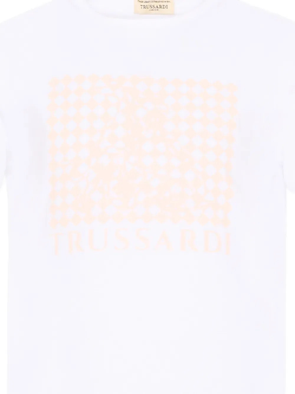 Футболка с коротким рукавом и логотипом Trussardi Junior, белый — фото 3