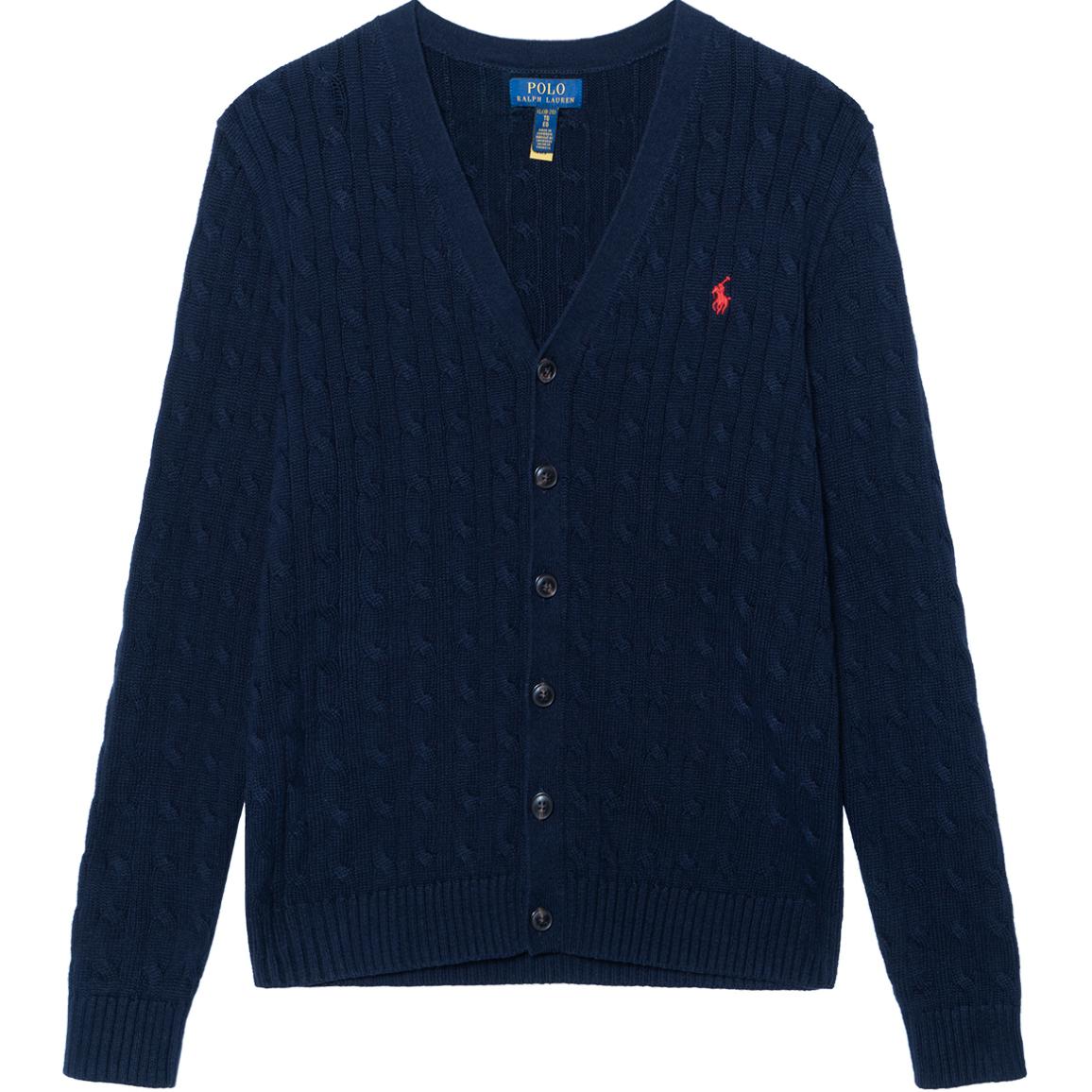 Polo Ralph Lauren Свитер морской синий детский Marine Blue Kids' — фото 4