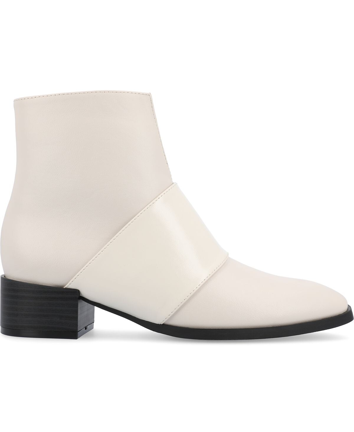 Женские двухцветные ботильоны из пеноматериала Kyler Tru Comfort с квадратным носком Journee Collection — фото 2
