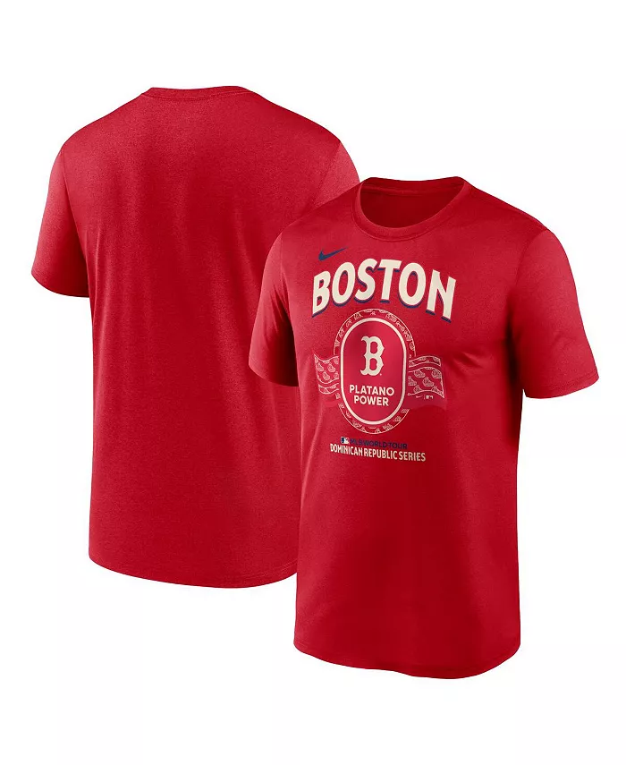 

Мужская футболка Boston Red Sox Dominican Republic Series Legend красного цвета Nike