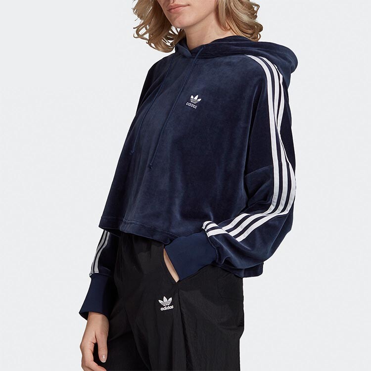 Свитшот женский Adidas Originals темно-синий — фото 3
