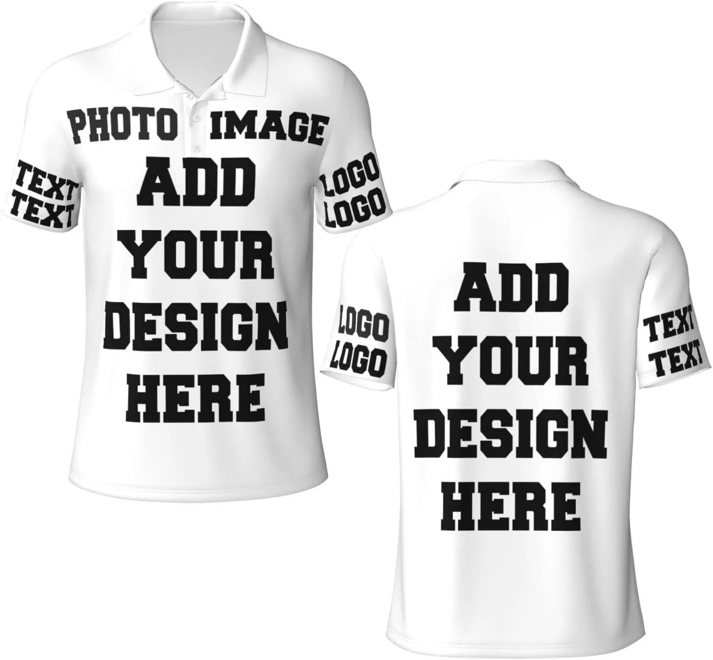 

Кастомная поло с фото и текстом